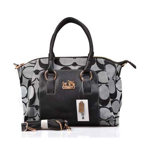 Coach Madison Signature Medium Grey Totes DPB - Click Image to Close